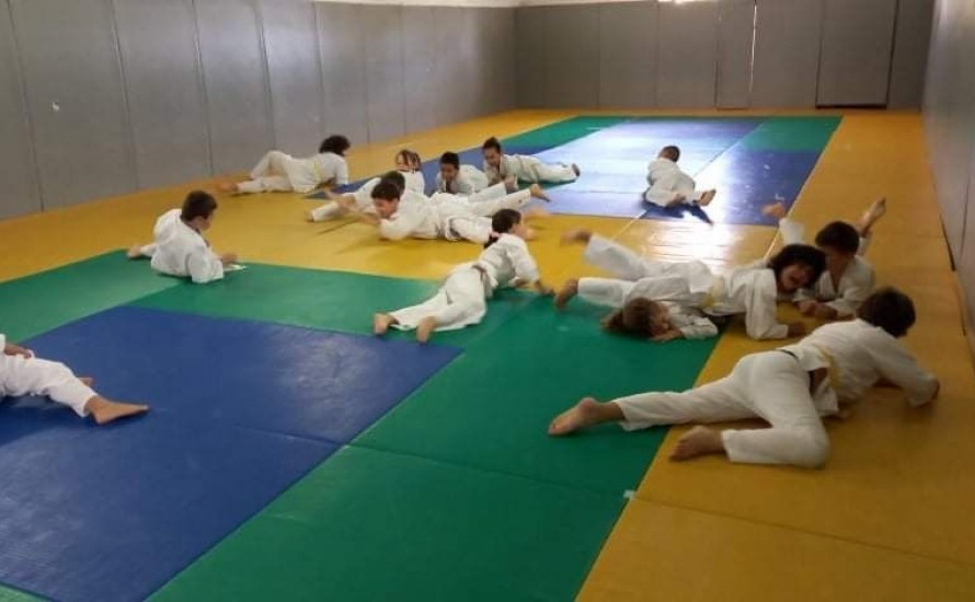 Parcours motricité pour les éveils judo